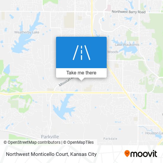 Mapa de Northwest Monticello Court