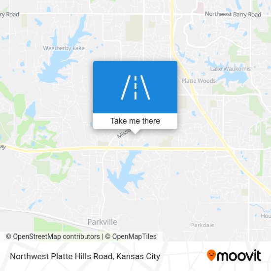 Northwest Platte Hills Road map