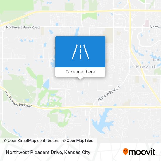 Northwest Pleasant Drive map