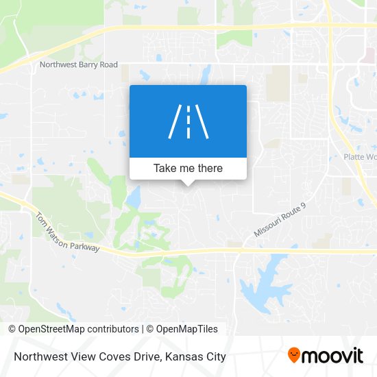 Mapa de Northwest View Coves Drive