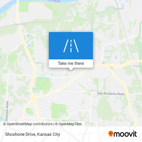 Shoshone Drive map