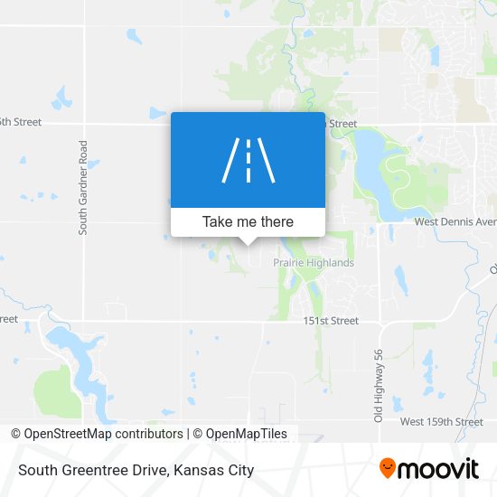 South Greentree Drive map