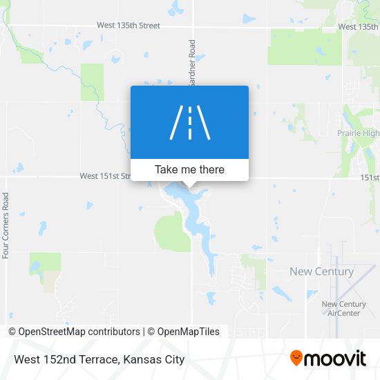 West 152nd Terrace map