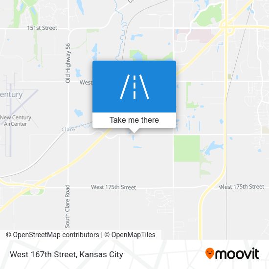 West 167th Street map