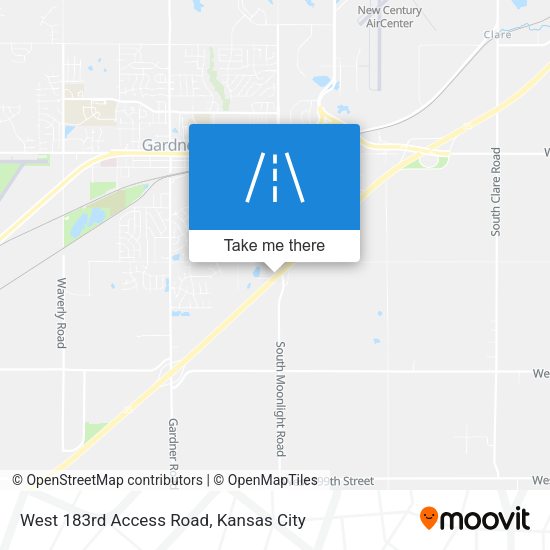 West 183rd Access Road map