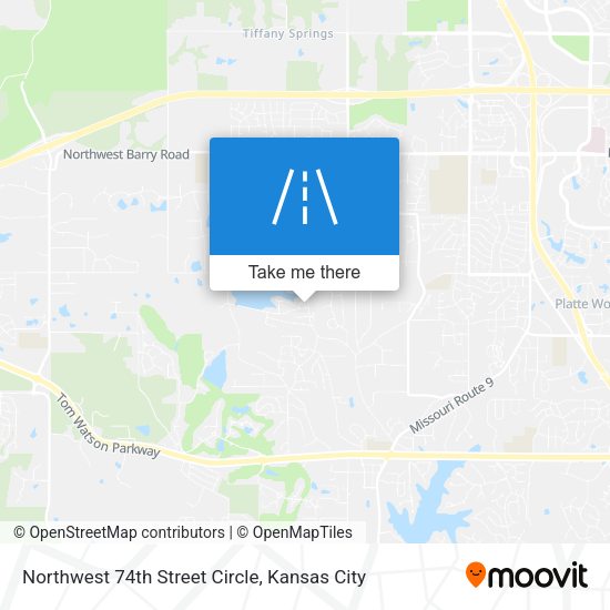 Mapa de Northwest 74th Street Circle