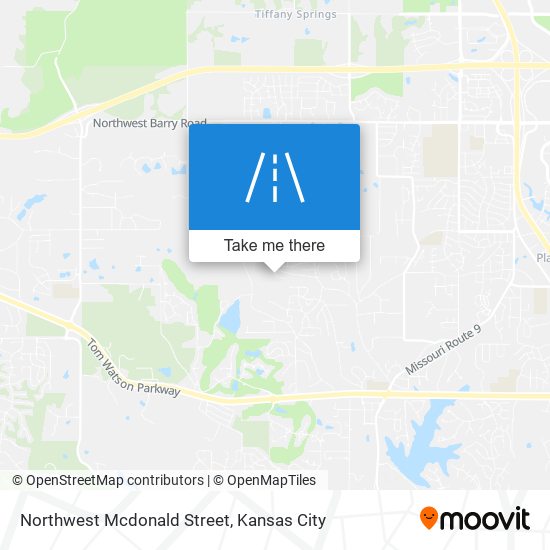 Northwest Mcdonald Street map