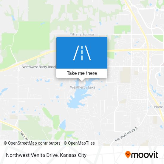 Mapa de Northwest Venita Drive