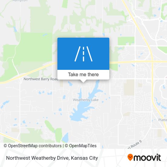 Northwest Weatherby Drive map