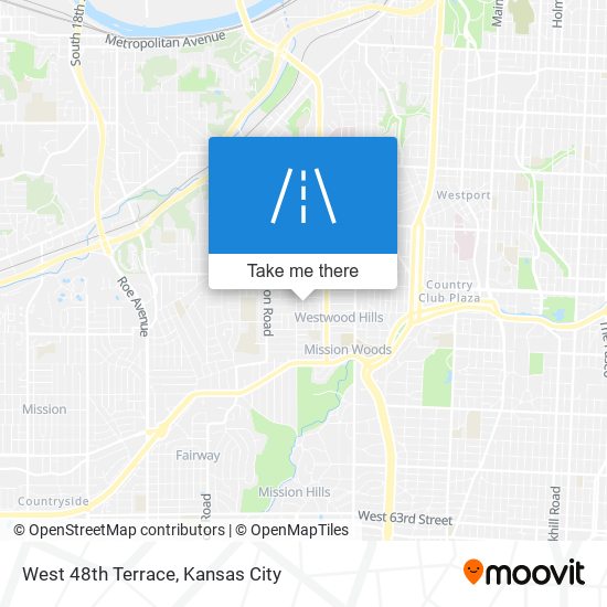 Mapa de West 48th Terrace