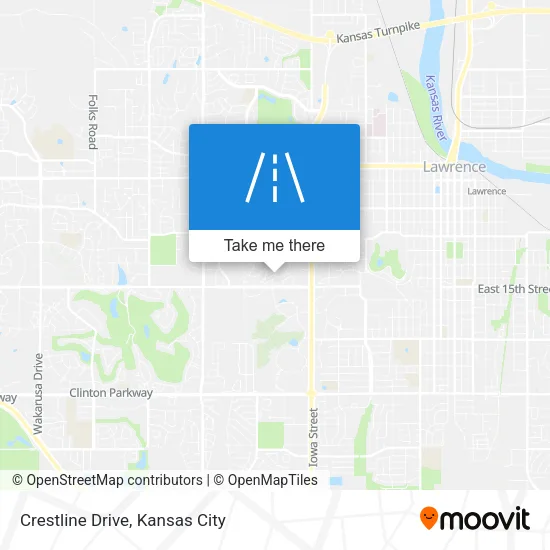 Crestline Drive map