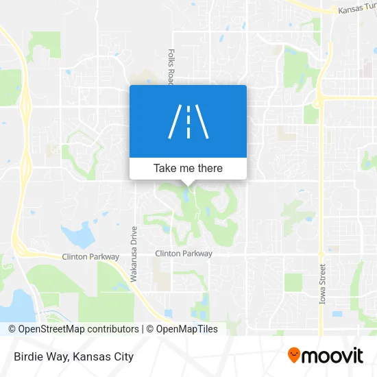 Birdie Way map