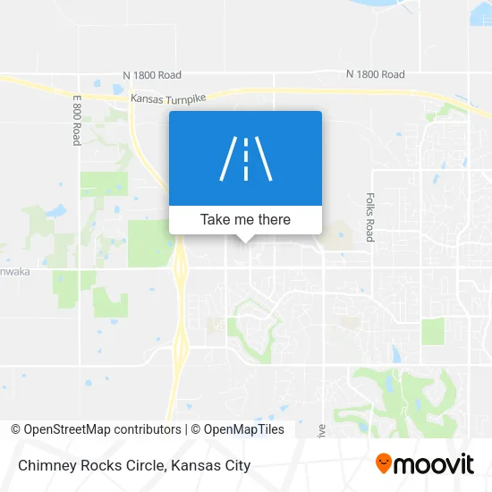 Chimney Rocks Circle map