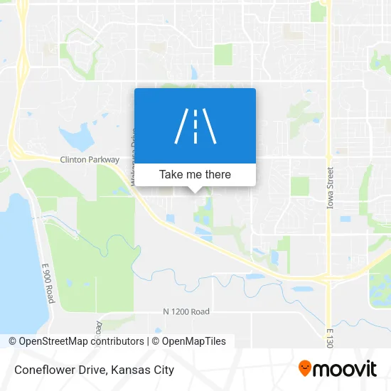 Coneflower Drive map