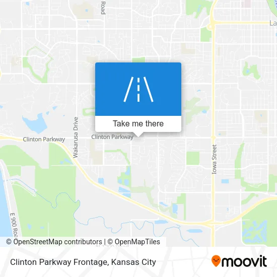 Clinton Parkway Frontage map