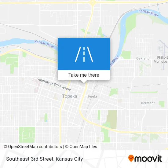 Southeast 3rd Street map