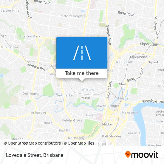 Lovedale Street map