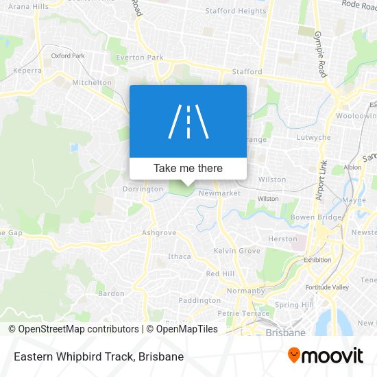 Eastern Whipbird Track map