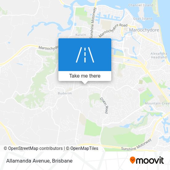 Allamanda Avenue map