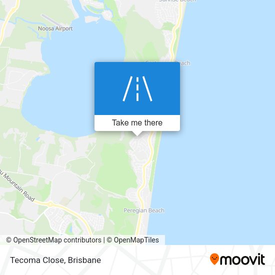 Tecoma Close map