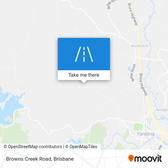 Browns Creek Road map
