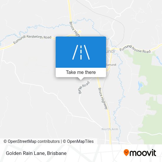 Golden Rain Lane map