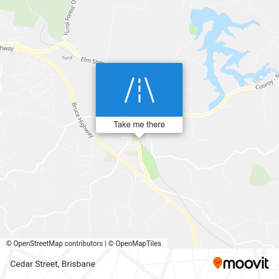 Cedar Street map