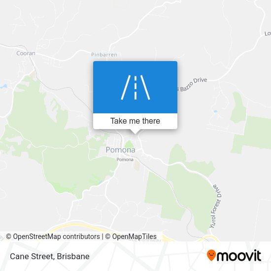 Cane Street map