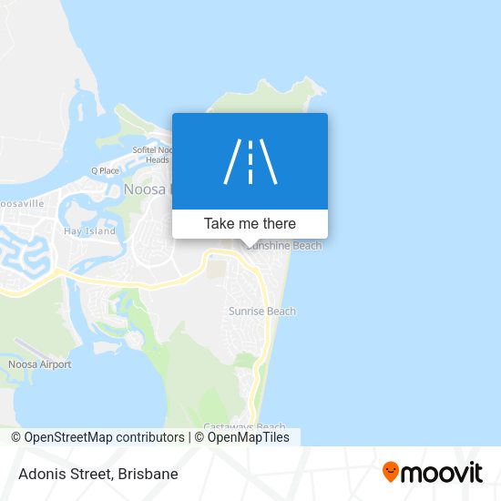 Adonis Street map