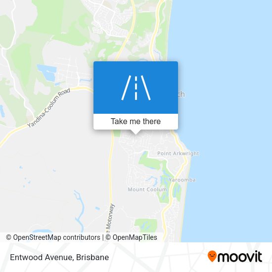 Entwood Avenue map