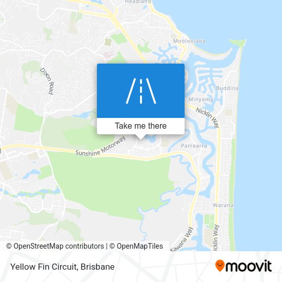 Yellow Fin Circuit map