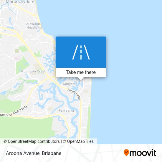 Aroona Avenue map