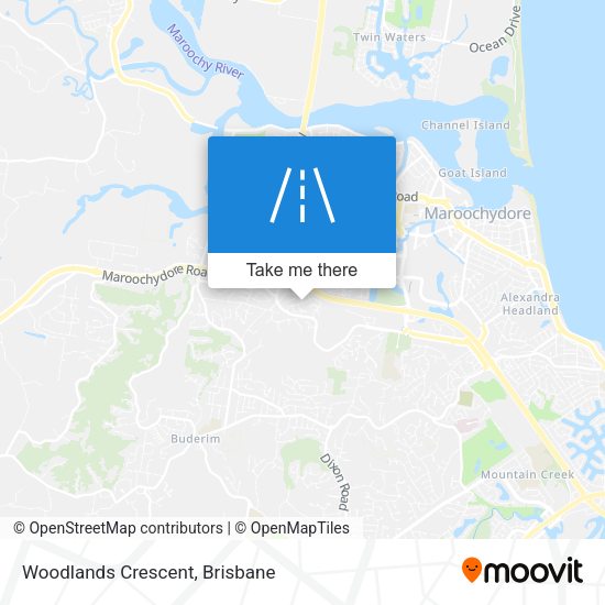 Woodlands Crescent map