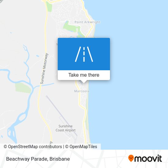 Beachway Parade map