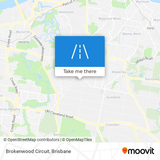 Mapa Brokenwood Circuit