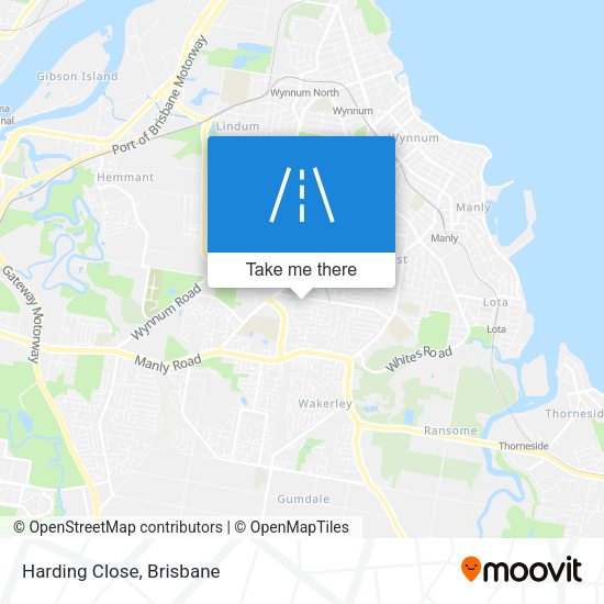 Harding Close map