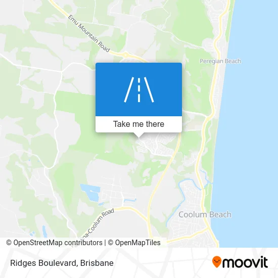 Mapa Ridges Boulevard