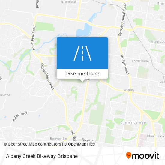 Mapa Albany Creek Bikeway