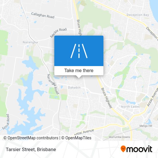 Tarsier Street map