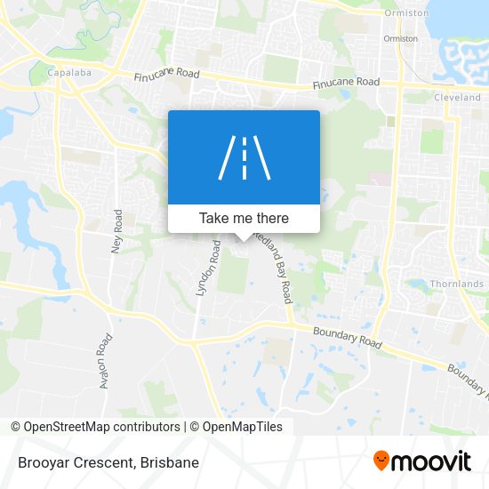Brooyar Crescent map