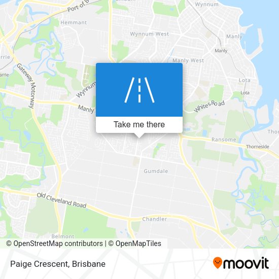 Paige Crescent map