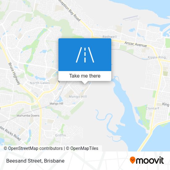 Beesand Street map