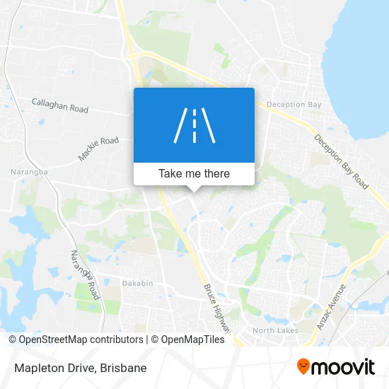 Mapa Mapleton Drive