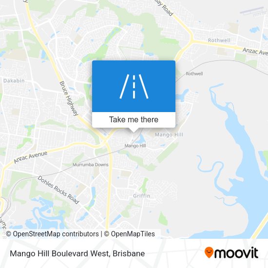 Mango Hill Boulevard West map