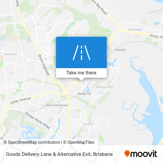 Goods Delivery Lane & Alternative Exit map
