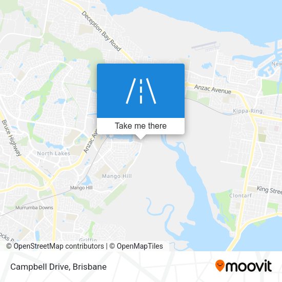 Campbell Drive map