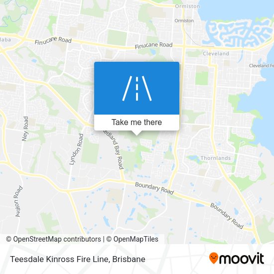 Teesdale Kinross Fire Line map