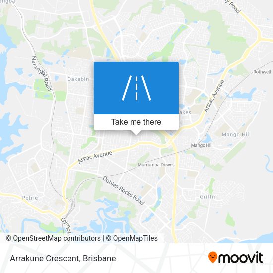 Arrakune Crescent map