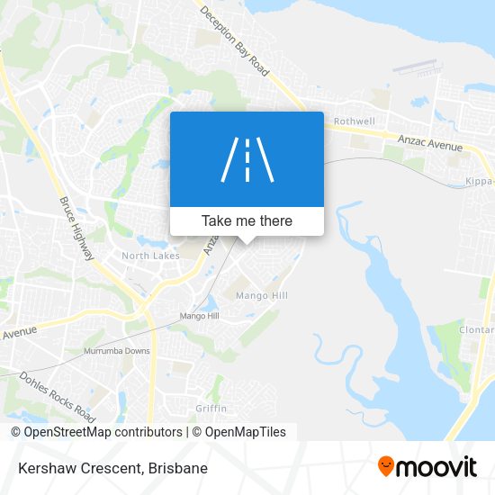 Kershaw Crescent map