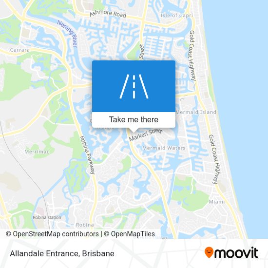 Allandale Entrance map